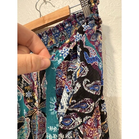 Free People Intimately Pants  Starshine SHEER PRINTED SMOCKED WAIST LOUNGE  Sm - Picture 6 of 8